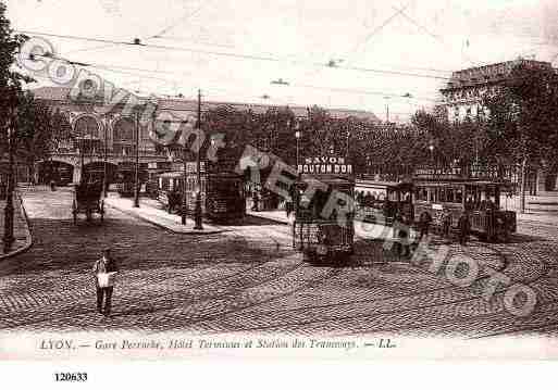 Ville de LYON, carte postale ancienne