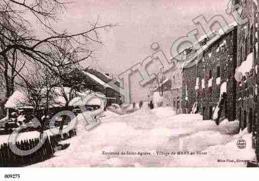 Ville de MARS, carte postale ancienne