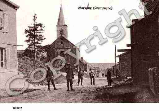 Ville de MARVAUX, carte postale ancienne Ville de MARVAUX, carte postale ancienne