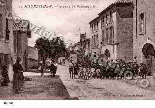 Ville de MAUREILHAN, carte postale ancienne