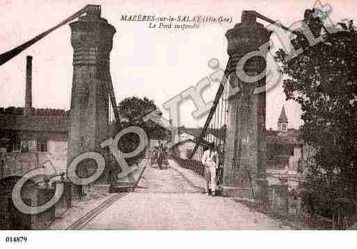 Ville de MAZERESSURSALAT, carte postale ancienne