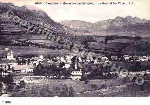 Ville de MONESTIERDECLERMONT, carte postale ancienne