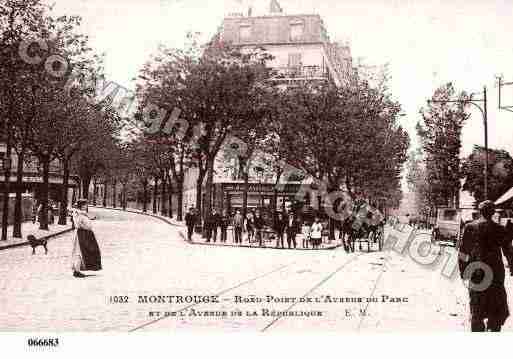 Ville de MONTROUGE, carte postale ancienne