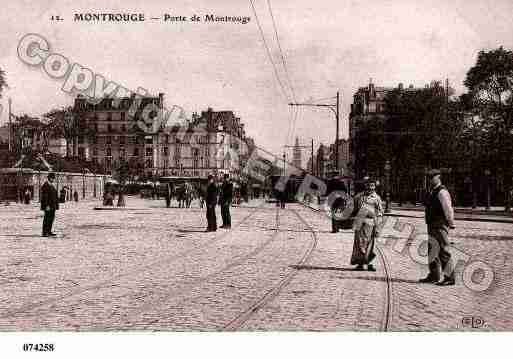 Ville de MONTROUGE, carte postale ancienne