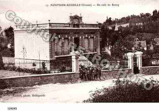 Ville de MOUTIERROZEILLE, carte postale ancienne Ville de MOUTIERROZEILLE, carte postale ancienne