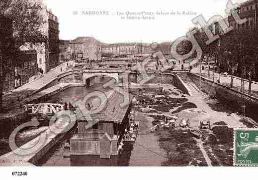 Ville de NARBONNE, carte postale ancienne