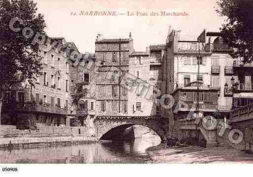 Ville de NARBONNE, carte postale ancienne