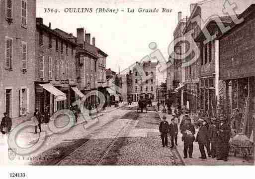 Ville de OULLINS, carte postale ancienne