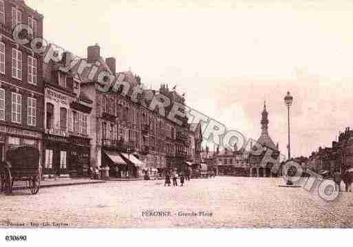 Ville de PERONNE, carte postale ancienne