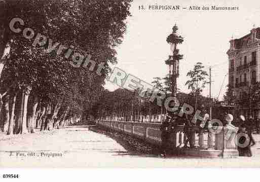 Ville de PERPIGNAN, carte postale ancienne