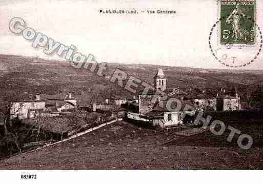 Ville de PLANIOLES, carte postale ancienne