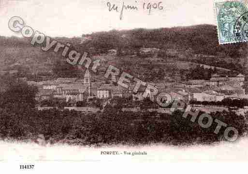 Ville de POMPEY, carte postale ancienne