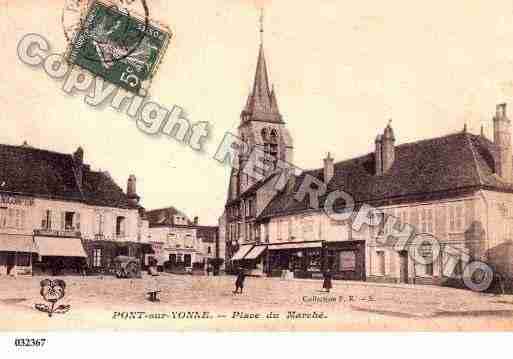 Ville de PONTSURYONNE, carte postale ancienne