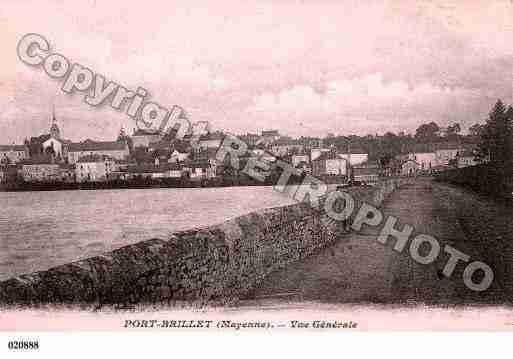 Ville de PORTBRILLET, carte postale ancienne