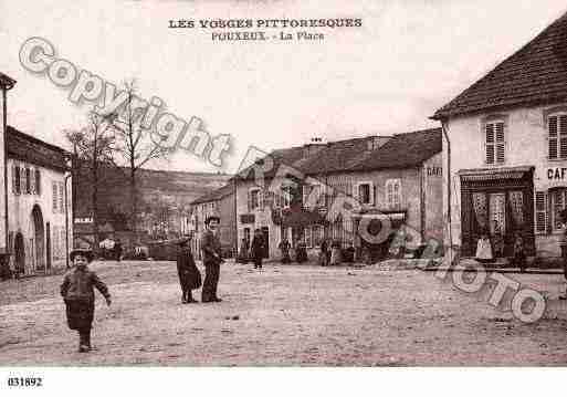 Ville de POUXEUX, carte postale ancienne