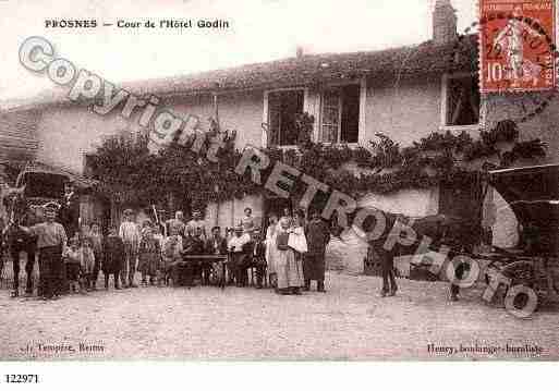 Ville de PROSNES, carte postale ancienne