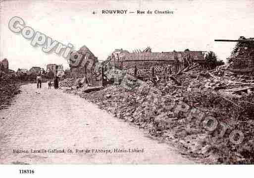 Ville de ROUVROY, carte postale ancienne