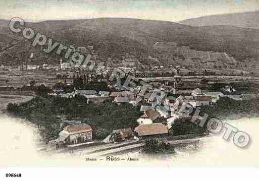 Ville de RUSS, carte postale ancienne