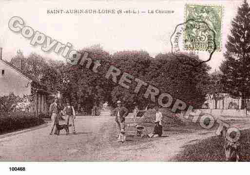 Ville de SAINTAUBINSURLOIRE, carte postale ancienne