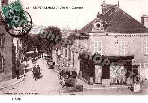 Ville de SAINTFARGEAU, carte postale ancienne