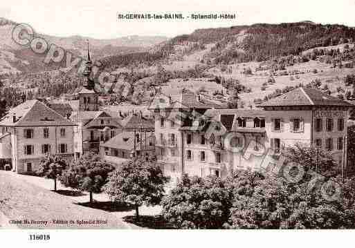 Ville de SAINTGERVAISLESBAINS, carte postale ancienne