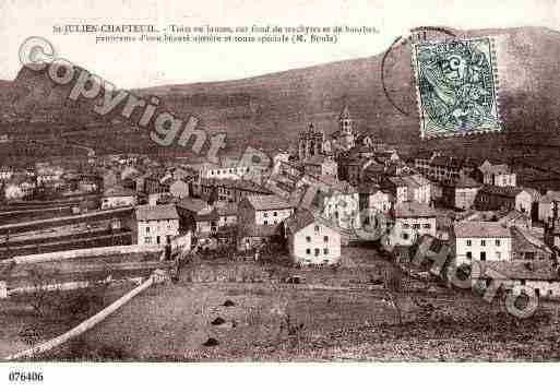 Ville de SAINTJULIENCHAPTEUIL, carte postale ancienne