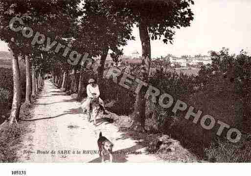 Ville de SARE, carte postale ancienne