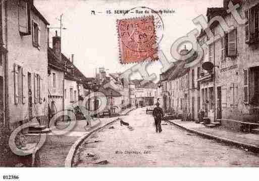 Ville de SEMURENAUXOIS, carte postale ancienne