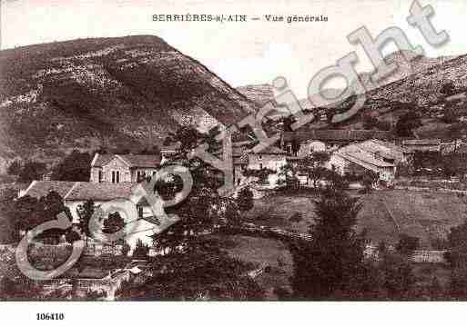 Ville de SERRIERESSURAIN, carte postale ancienne