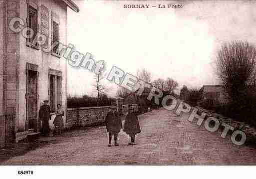 Ville de SORNAY, carte postale ancienne