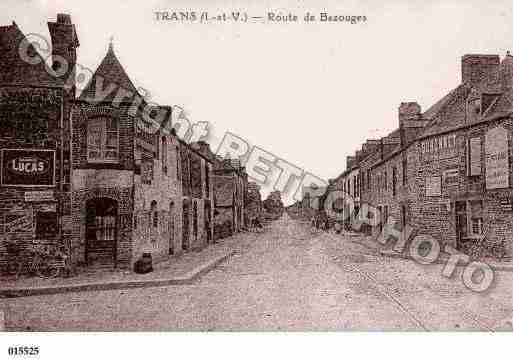 Ville de TRANS, carte postale ancienne