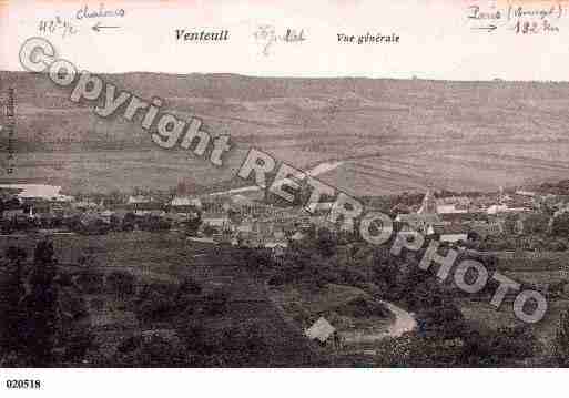 Ville de VENTEUIL, carte postale ancienne