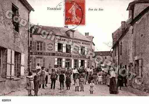 Ville de VENTEUIL, carte postale ancienne