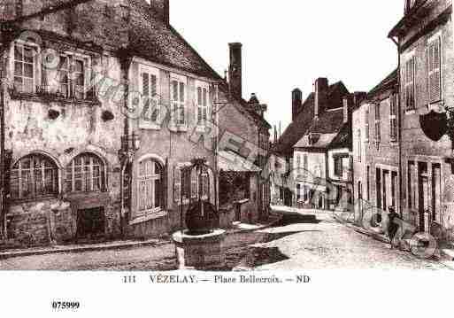 Ville de VEZELAY, carte postale ancienne