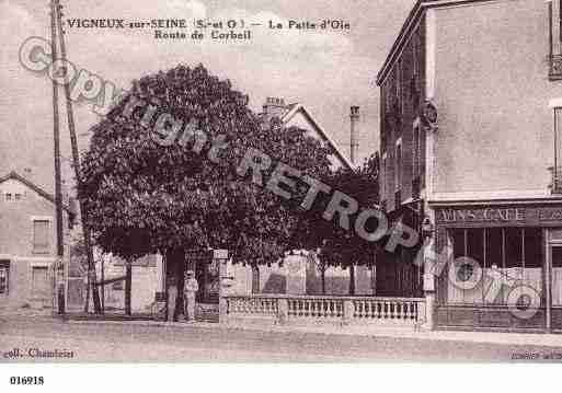 Ville de VIGNEUXSURSEINE, carte postale ancienne