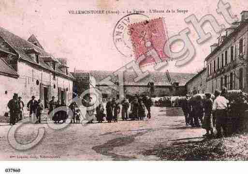 Ville de VILLEMONTOIRE, carte postale ancienne