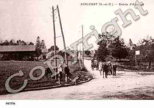 Ville de AINCOURT, carte postale ancienne