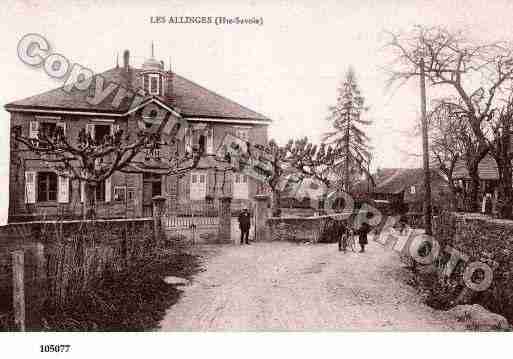 Ville de ALLINGES, carte postale ancienne