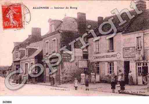 Ville de ALLONNES, carte postale ancienne