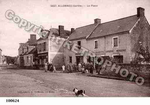 Ville de ALLONNES, carte postale ancienne