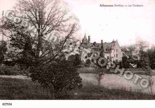 Ville de ALLONNES, carte postale ancienne