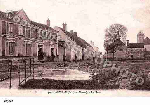 Ville de ARVILLE, carte postale ancienne