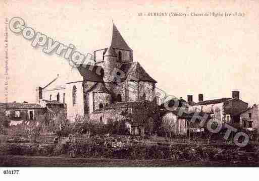 Ville de AUBIGNY, carte postale ancienne