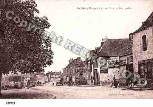 Ville de BALLEE, carte postale ancienne