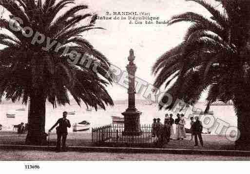 Ville de BANDOL, carte postale ancienne