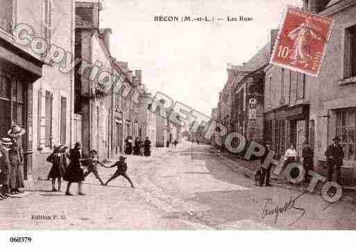 Ville de BECONLESGRANITS, carte postale ancienne