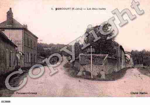 Ville de BONCOURT, carte postale ancienne