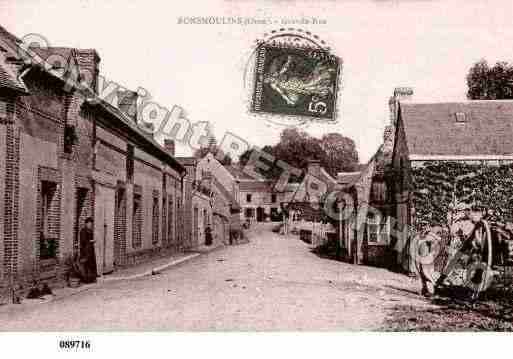 Ville de BONSMOULINS, carte postale ancienne