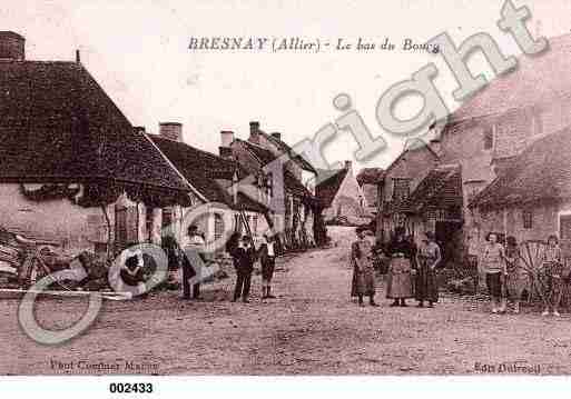 Ville de BRESNAY, carte postale ancienne