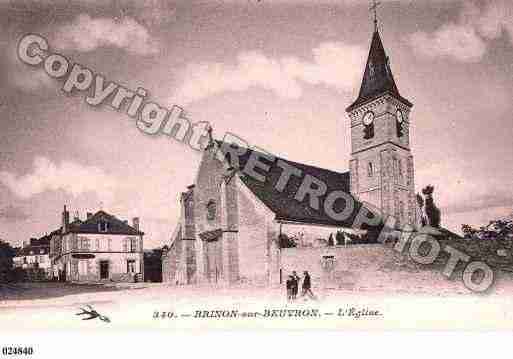 Ville de BRINONSURBEUVRON, carte postale ancienne